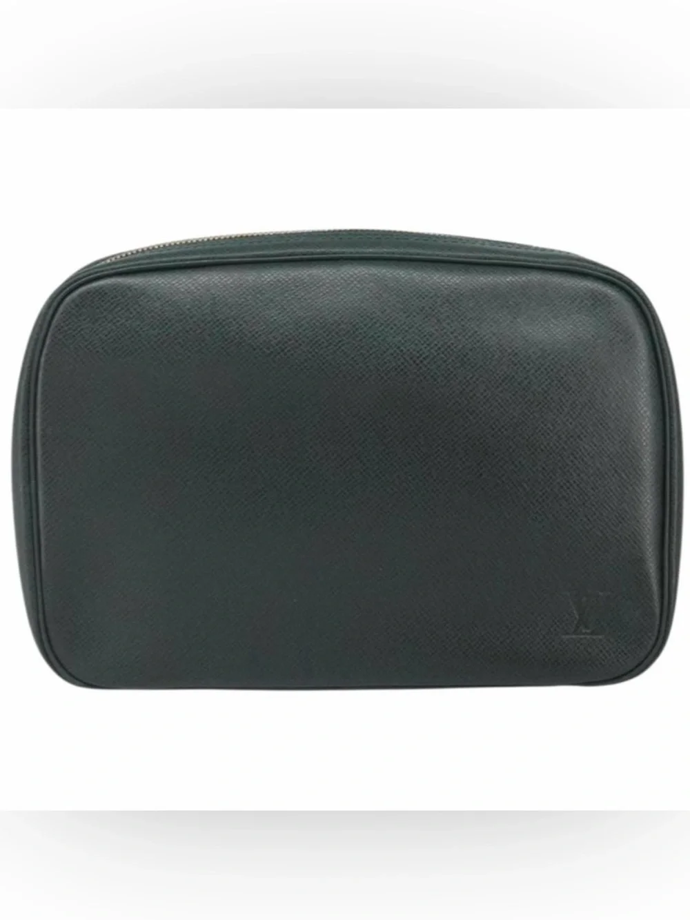 LOUIS VUITTON Men’s Dock Kit Taiga Trousse Toilette GM Clutch Bag Black